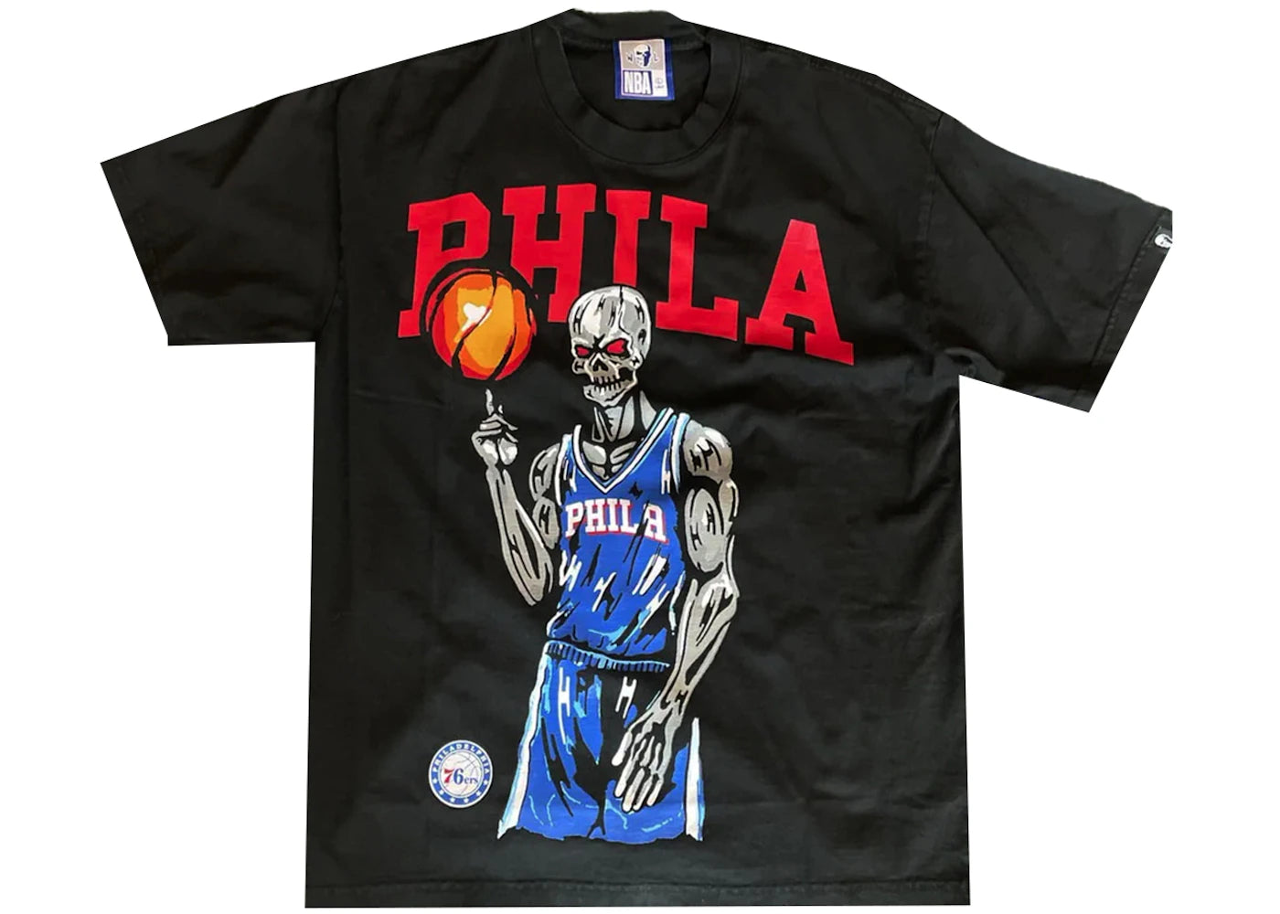 Warren Lotas Philadelphia 76ers Spinner 2.0 Tee Black