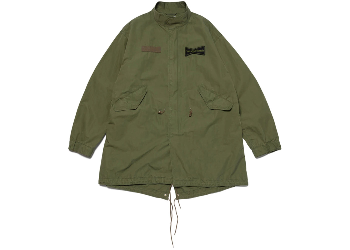 Wasted Youth Fishtail Coat Olive Drab