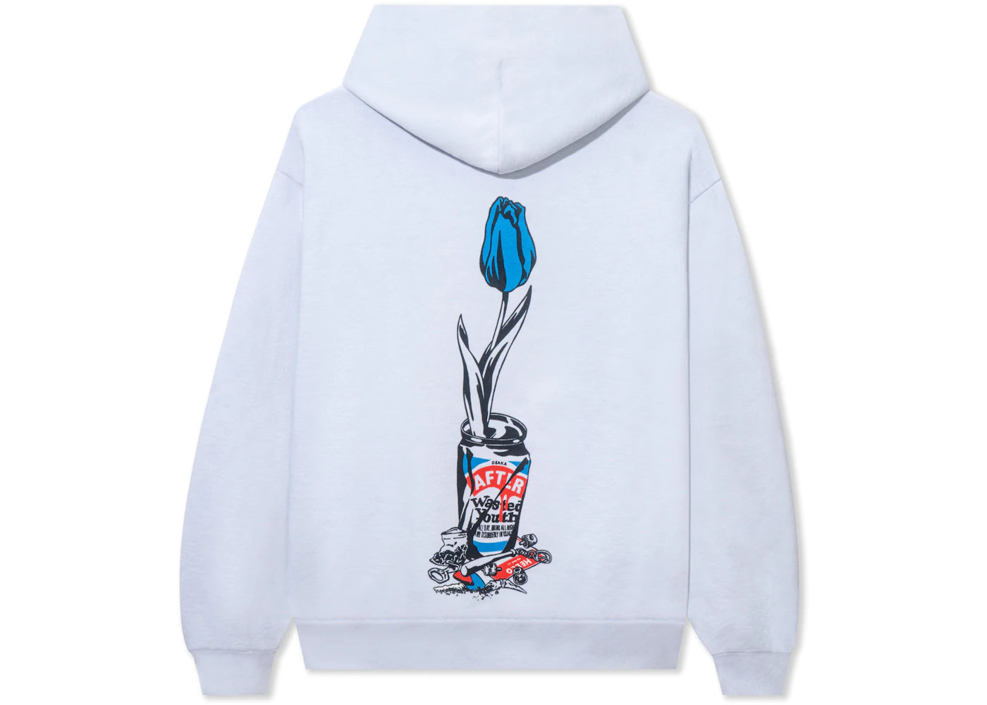 Wasted Youth x Afterbase Hoodie White Blue