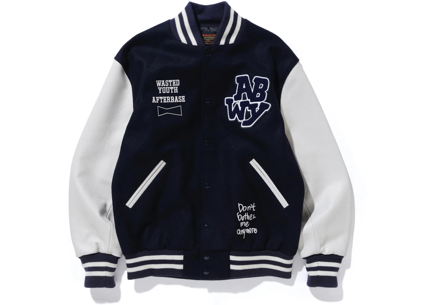 Wasted Youth x Afterbase Varsity Jacket Black