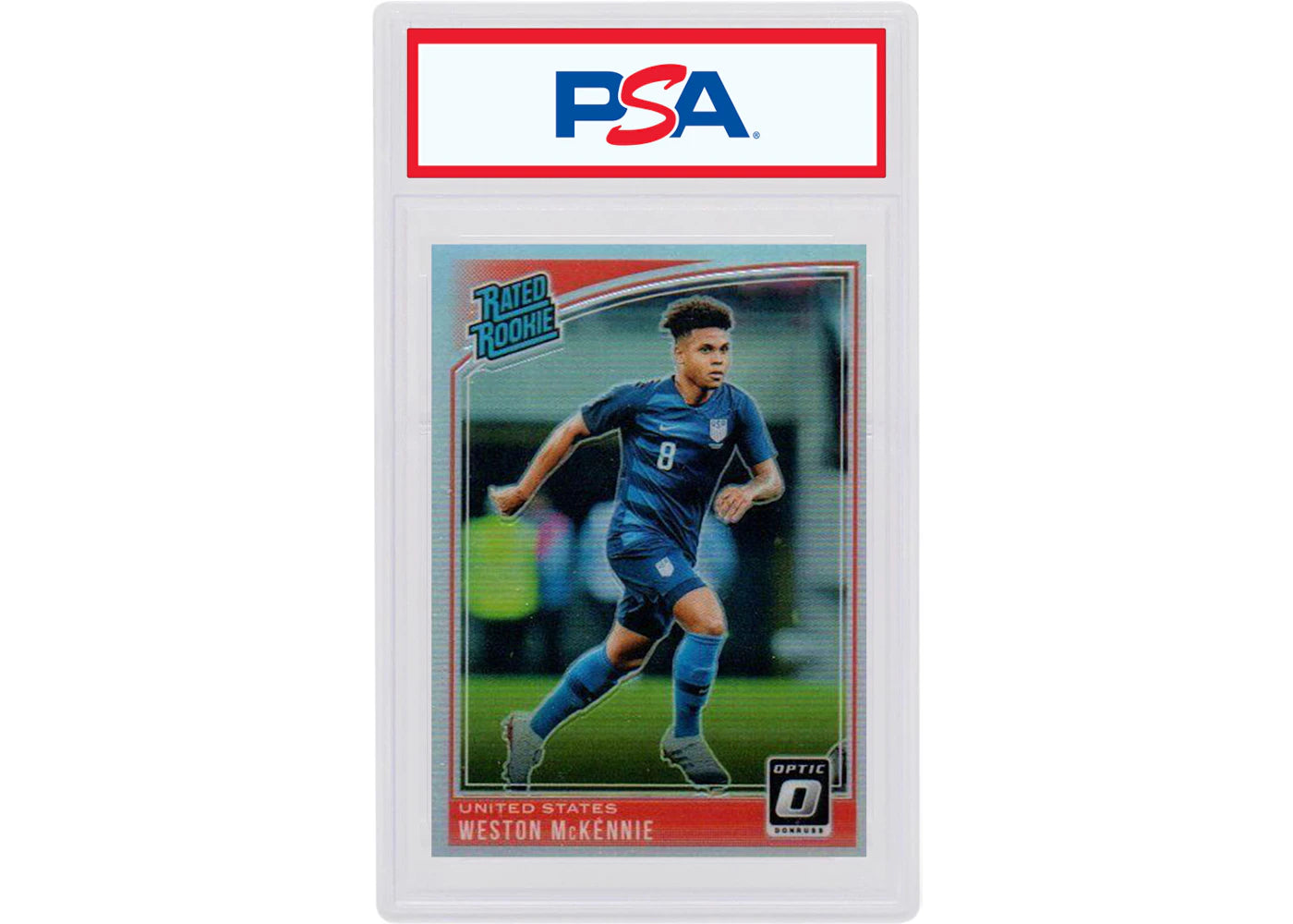Weston McKennie 2018 Donruss Soccer Rated Rookie Optic Holo #199 (PSA or BGS Graded)