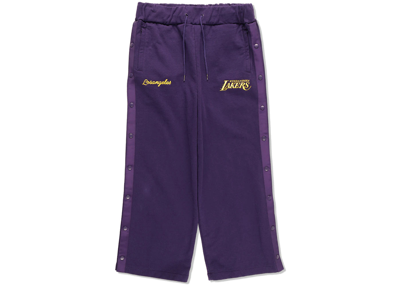 Wind and Sea NBA Sweat Tearaway Pants Losangeles Lakers