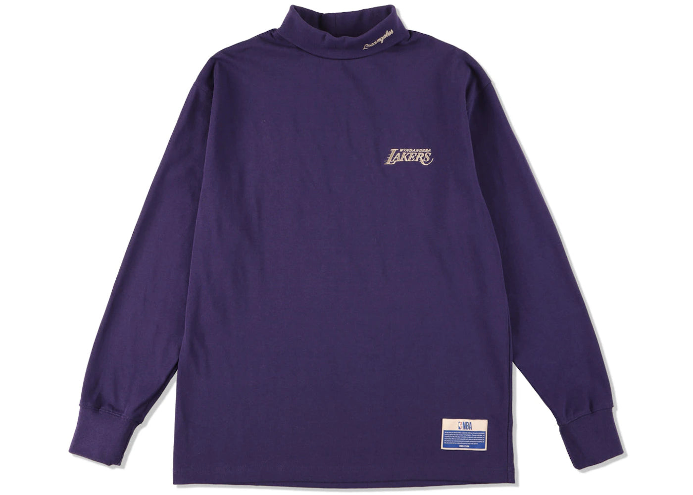 Wind and Sea NBA Turtle Neck L/S Tee Losangeles Lakers