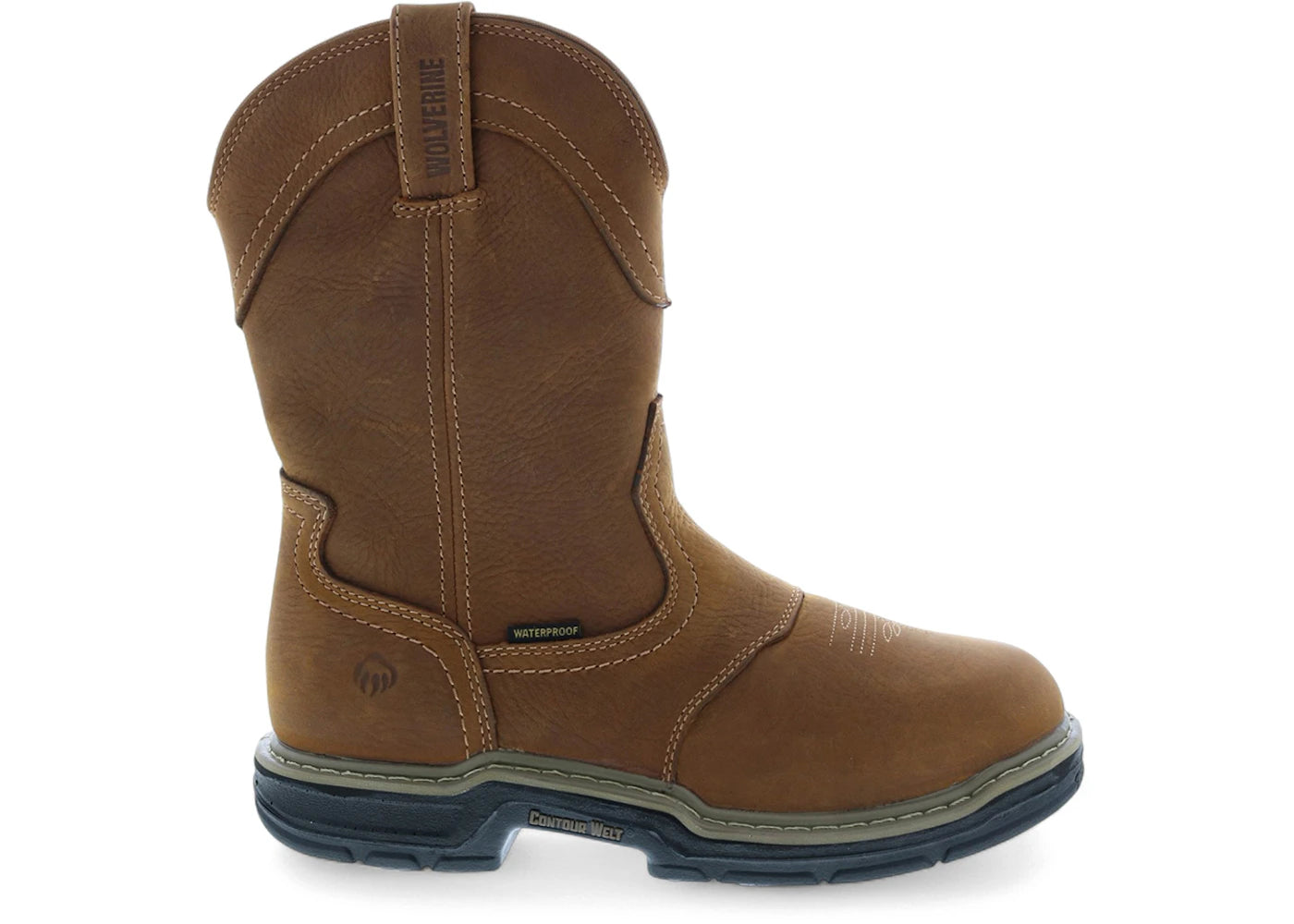Wolverine Anthem Western Wellington Waterproof Boots Brown