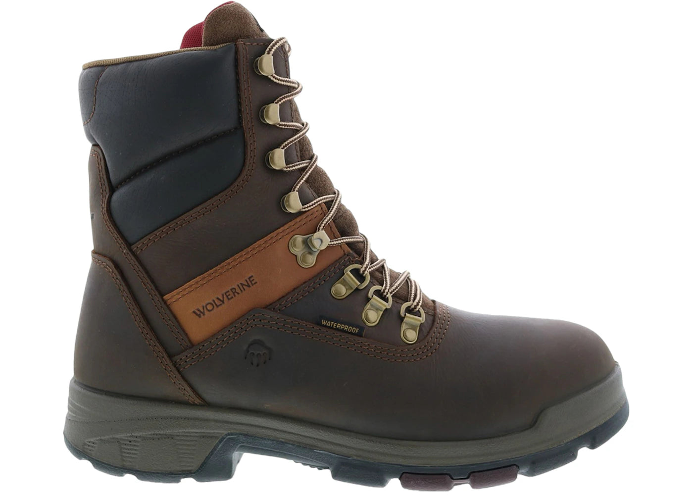 Wolverine Cabor EXP Waterproof 8" Boots Dark Coffee