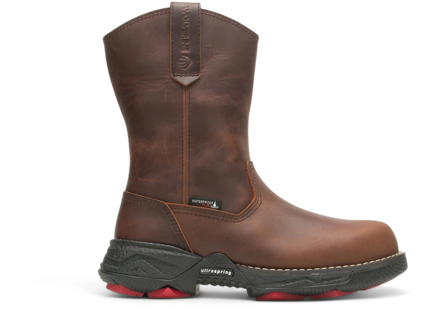 Wolverine Hellcat Fuse DuraShocks Ultraspring Waterproof CarbonMax Wellington Boots Peanut