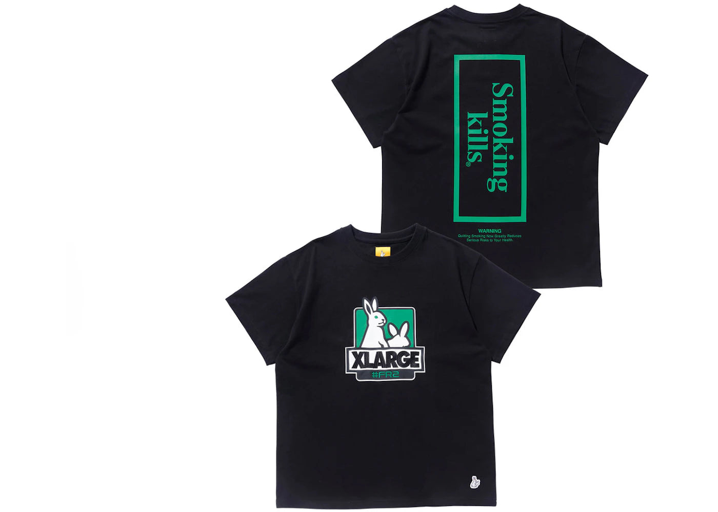 XLARGE x FR2 Box Logo T-Shirt Black
