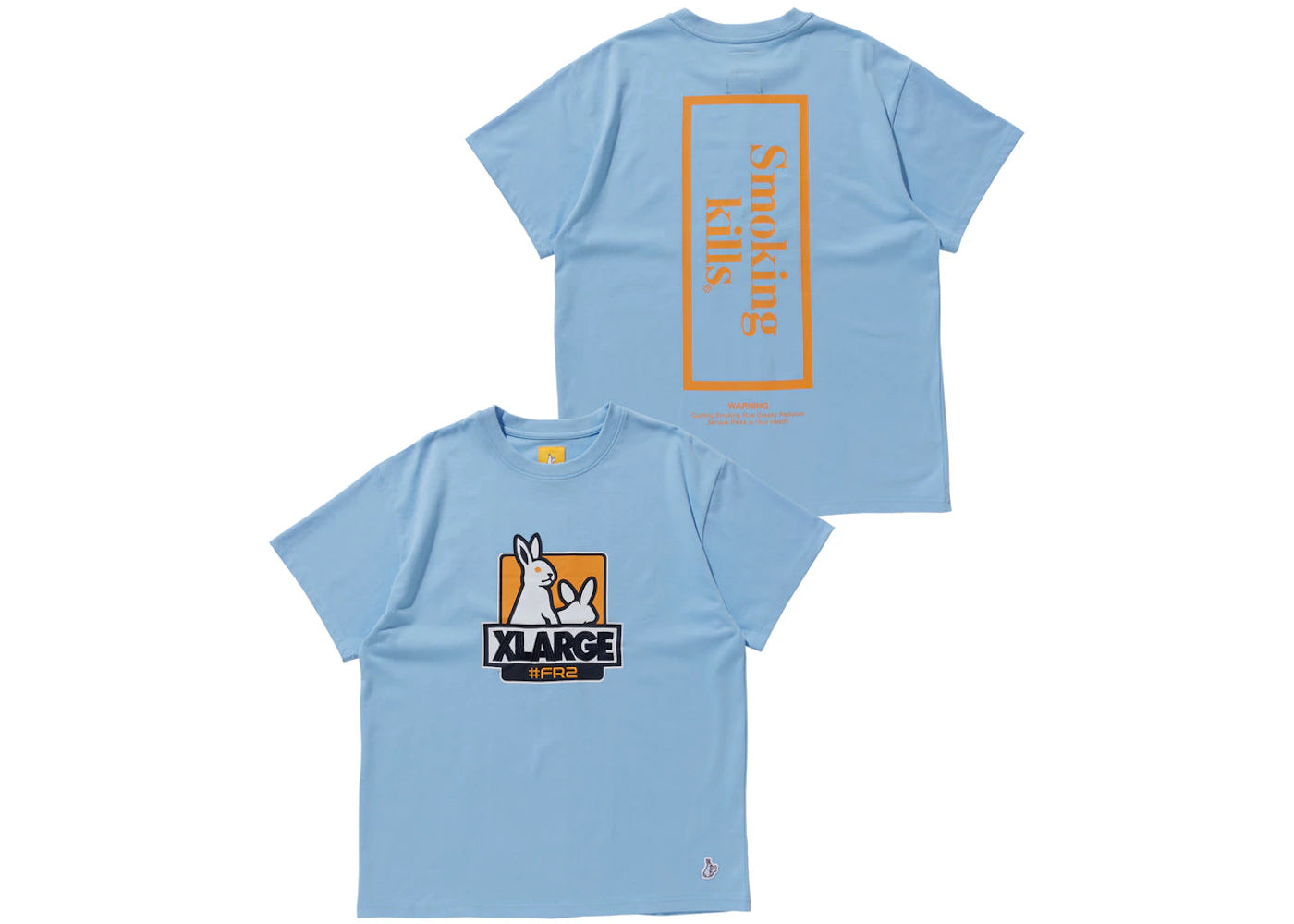 XLARGE x FR2 Box Logo T-Shirt Blue
