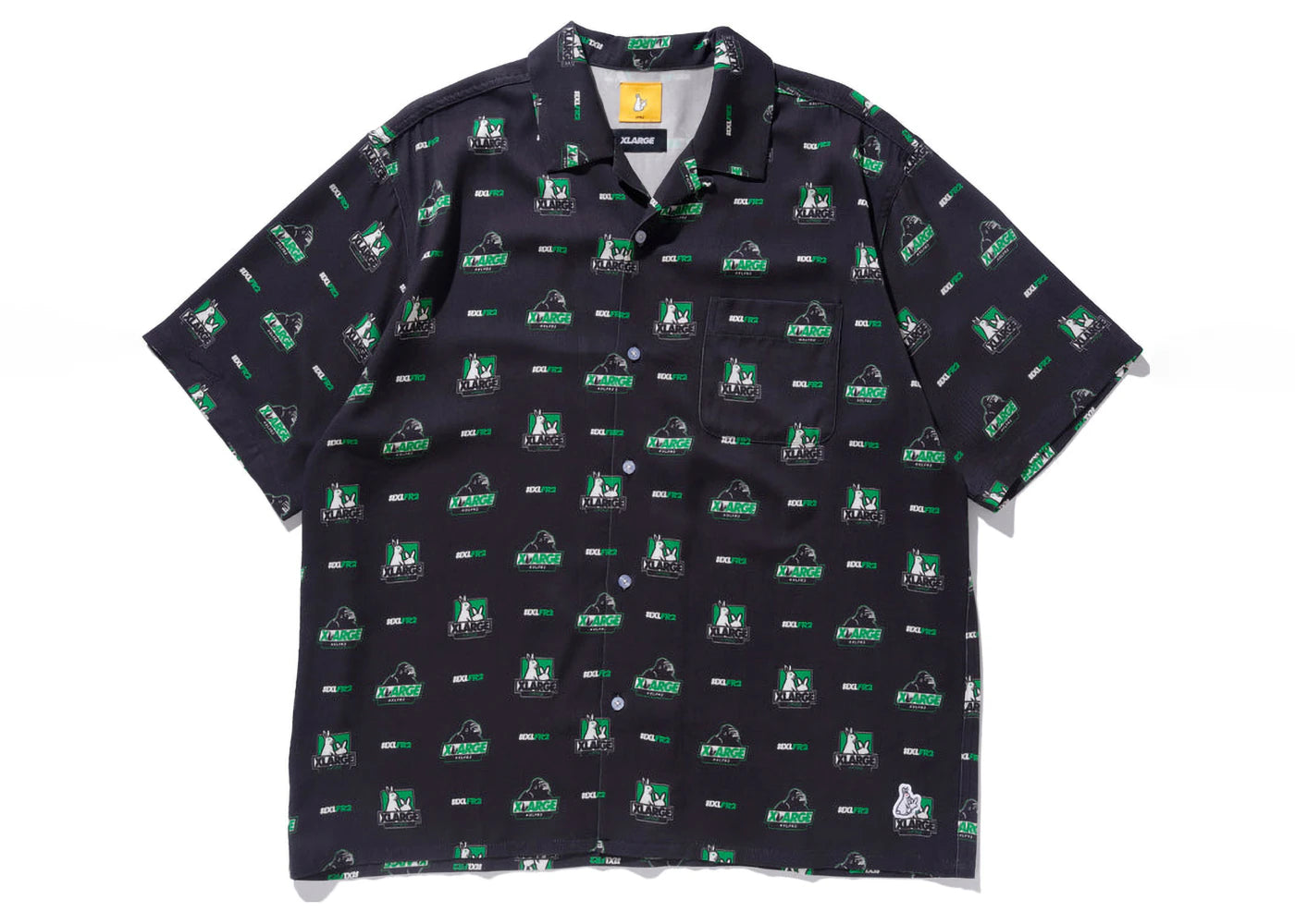 XLARGE x FR2 Icon Pattern S/S Shirt Black