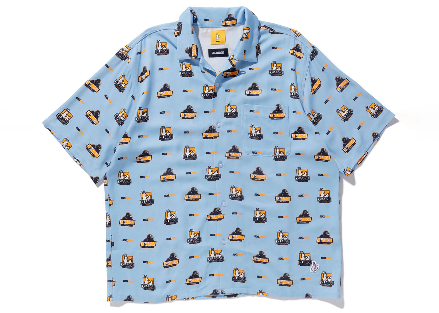 XLARGE x FR2 Icon Pattern S/S Shirt Blue
