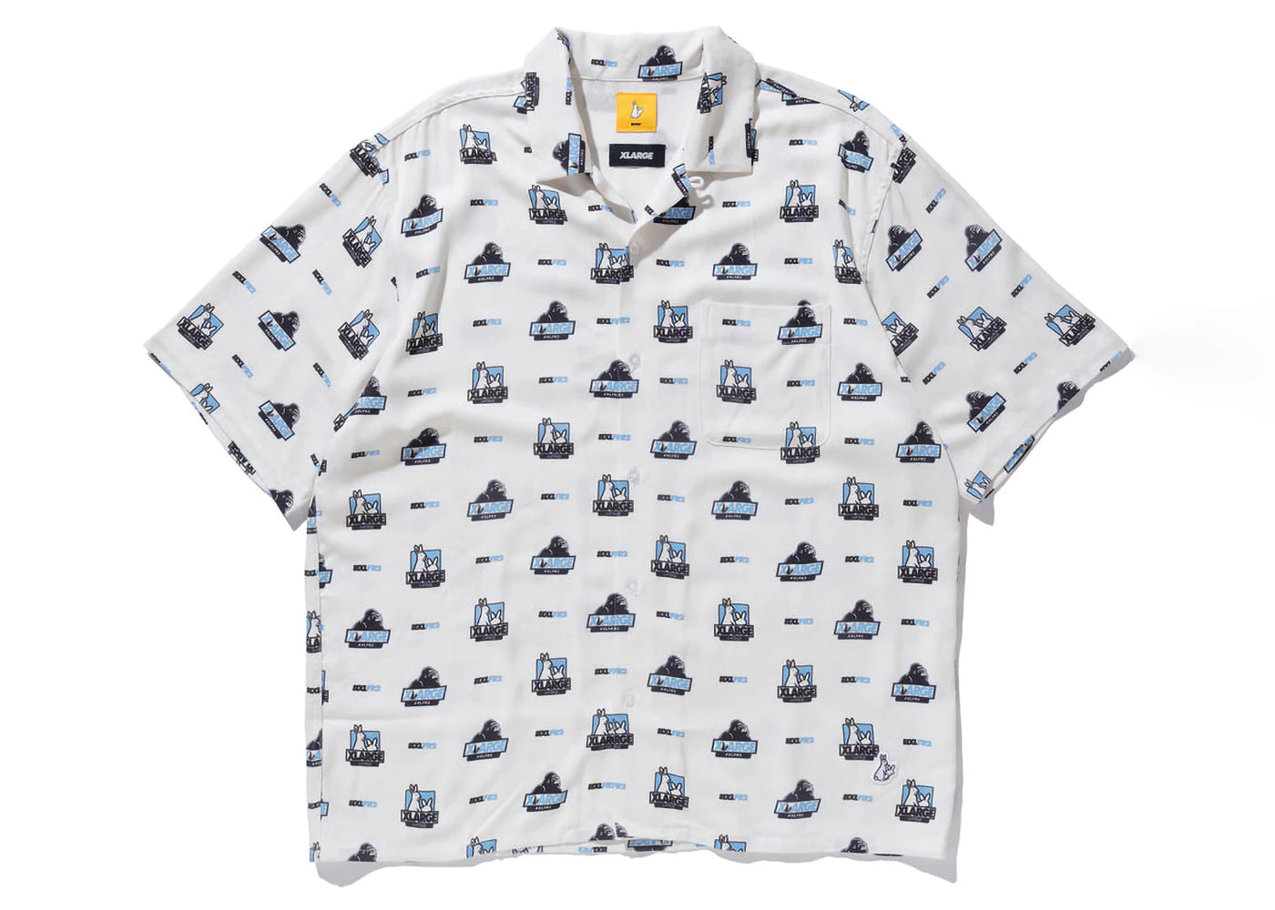 XLARGE x FR2 Icon Pattern S/S Shirt White