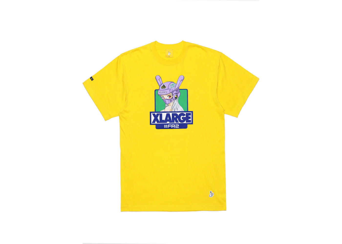 XLARGE x FR2 Biker Girl T-shirt Yellow