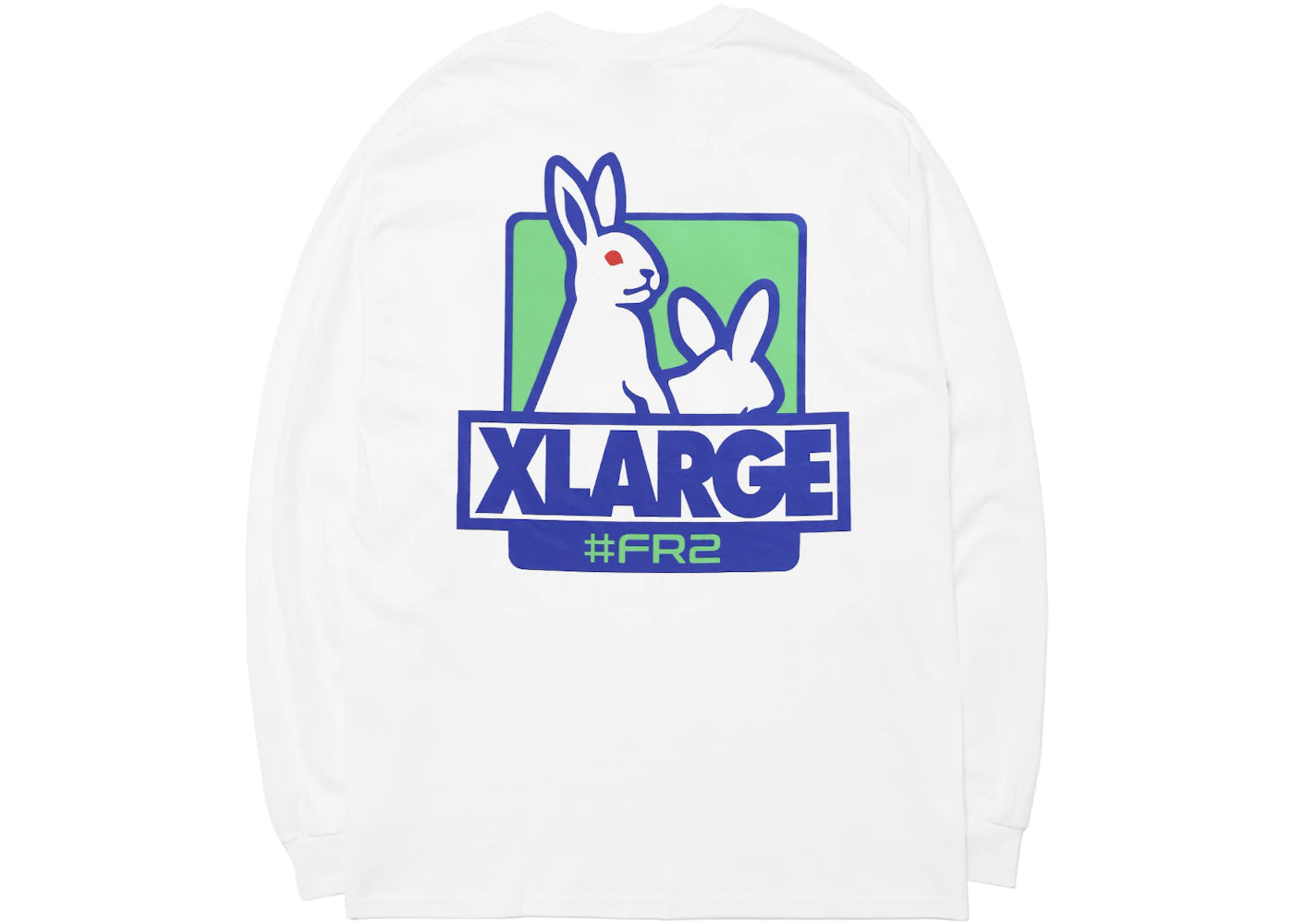 XLARGE x FR2 Icon Longsleeve White