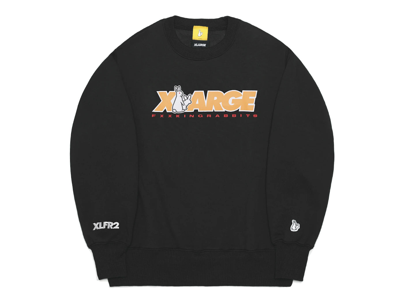 XLARGE x FR2 Logo Crewneck Sweatshirt Black