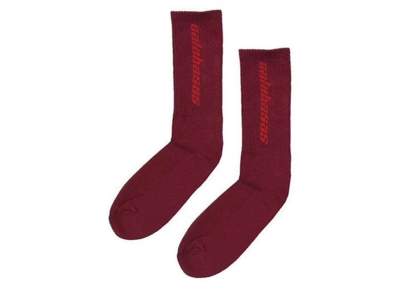 Yeezy Calabasas Socks Oxblood Ruby