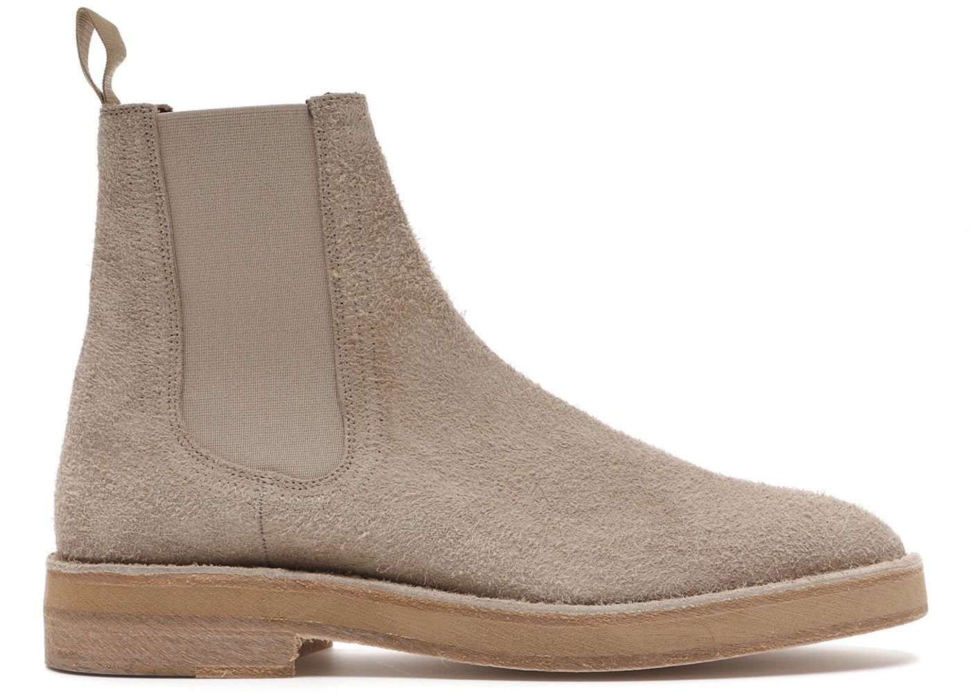 Yeezy Chelsea Boot Thick Shaggy Suede Taupe