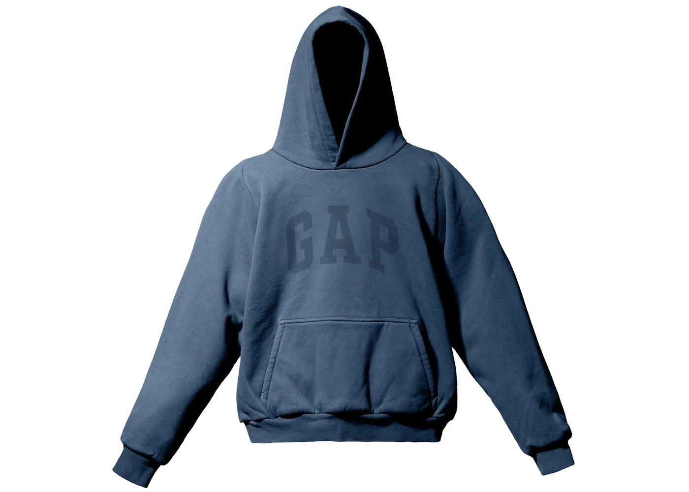 Yeezy Gap Dove Shrunken Hoodie Dark Blue