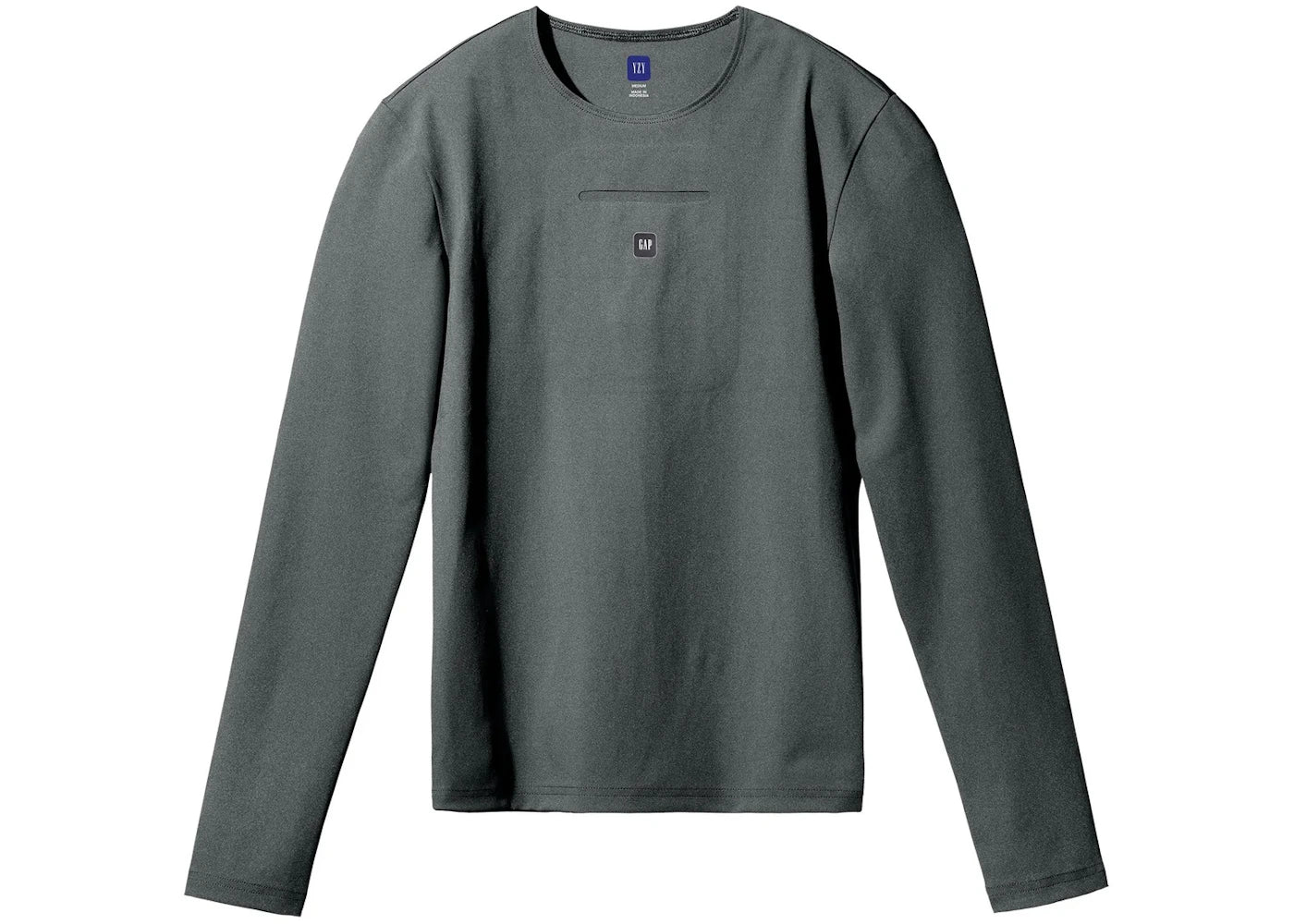 Yeezy Gap Mens Long Sleeve Second Skin Dark Green