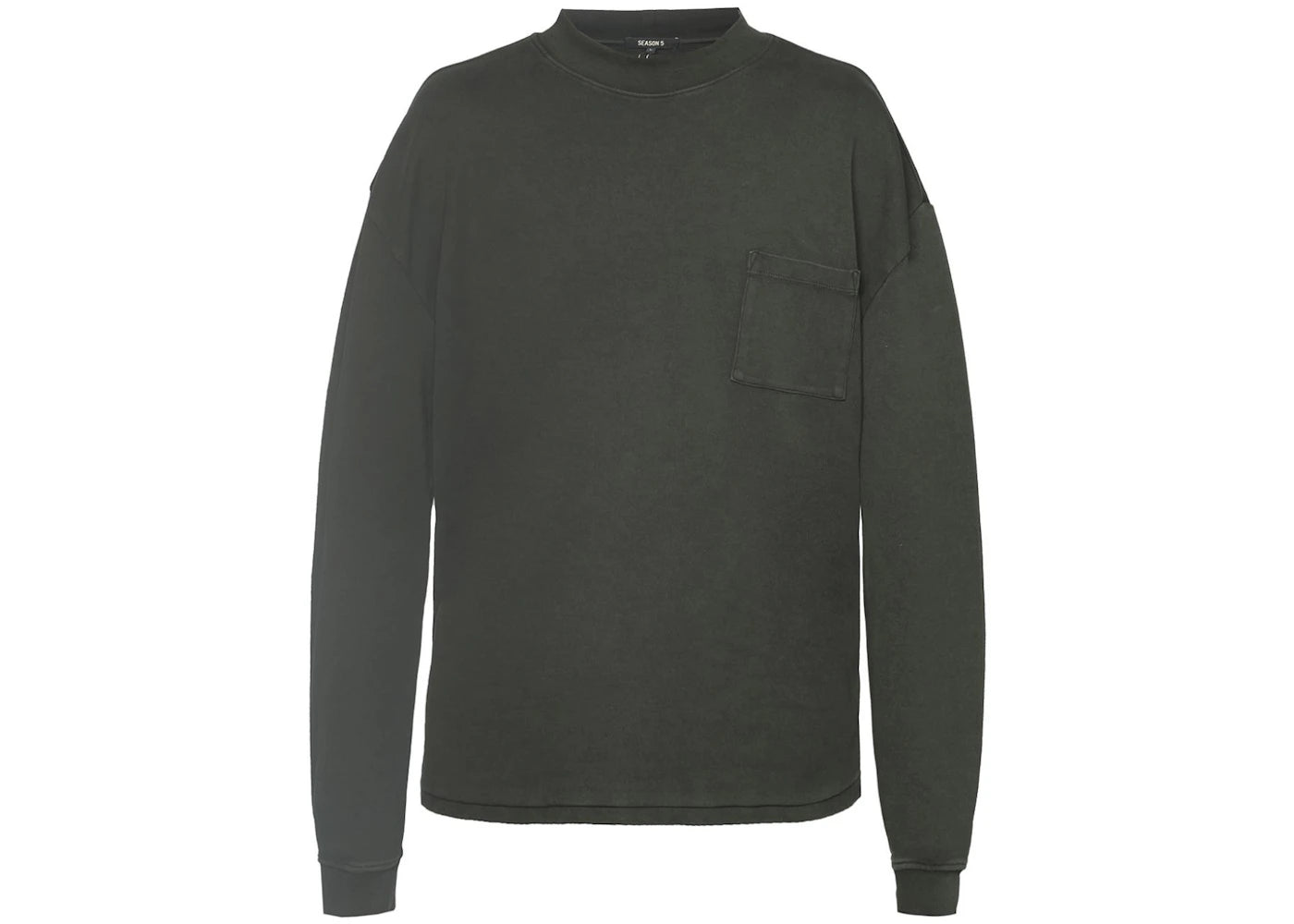 Yeezy Season 5 Oversize Cotton Sweatshirt Onyx Dust