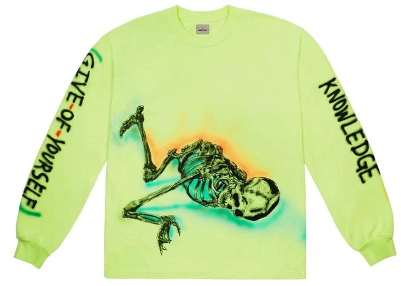 Yeezy Wes Lang Skeleton L/S Tee Frozen Yellow