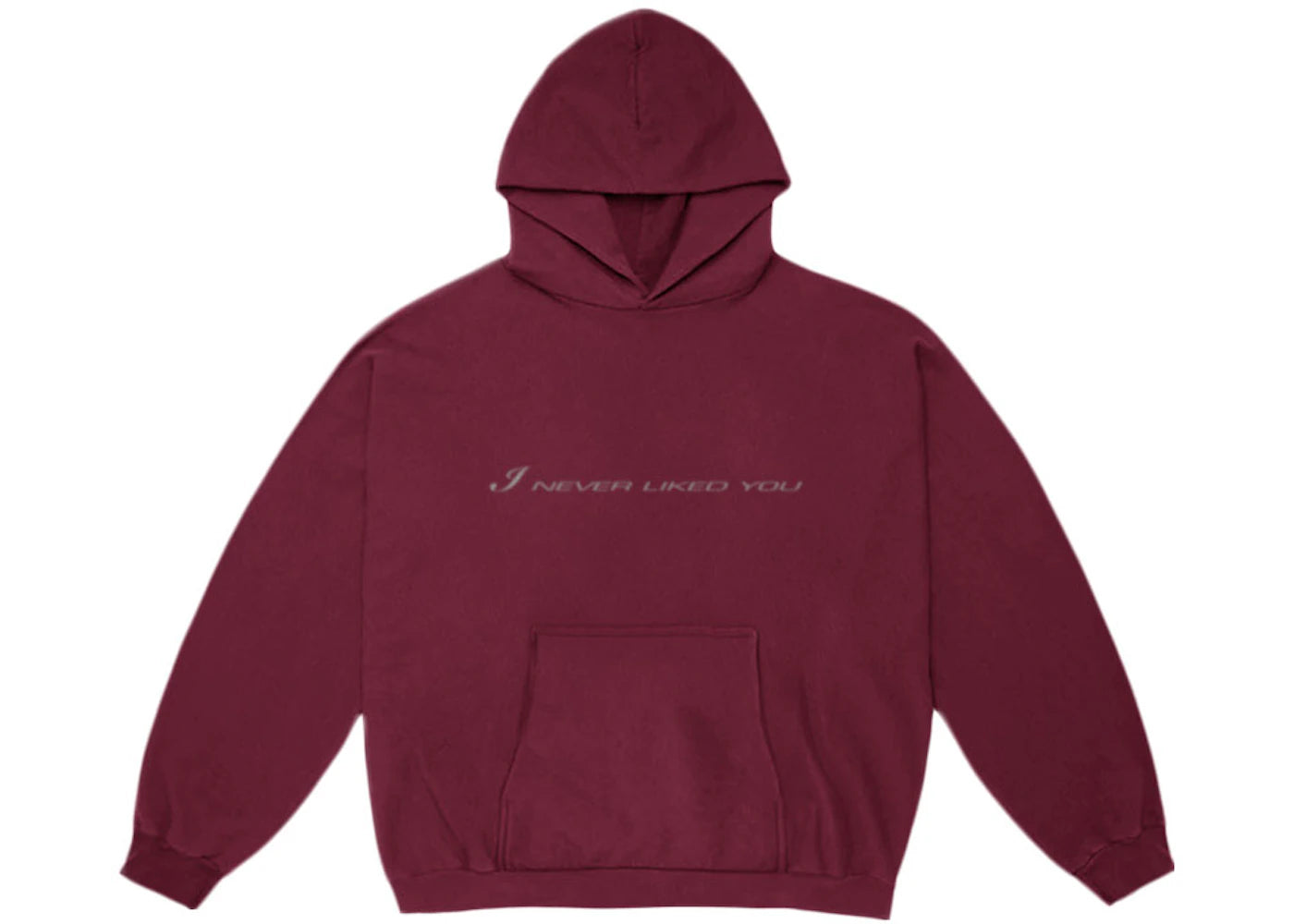 Yeezy x Future I Never Liked You Hoodie Burgundy