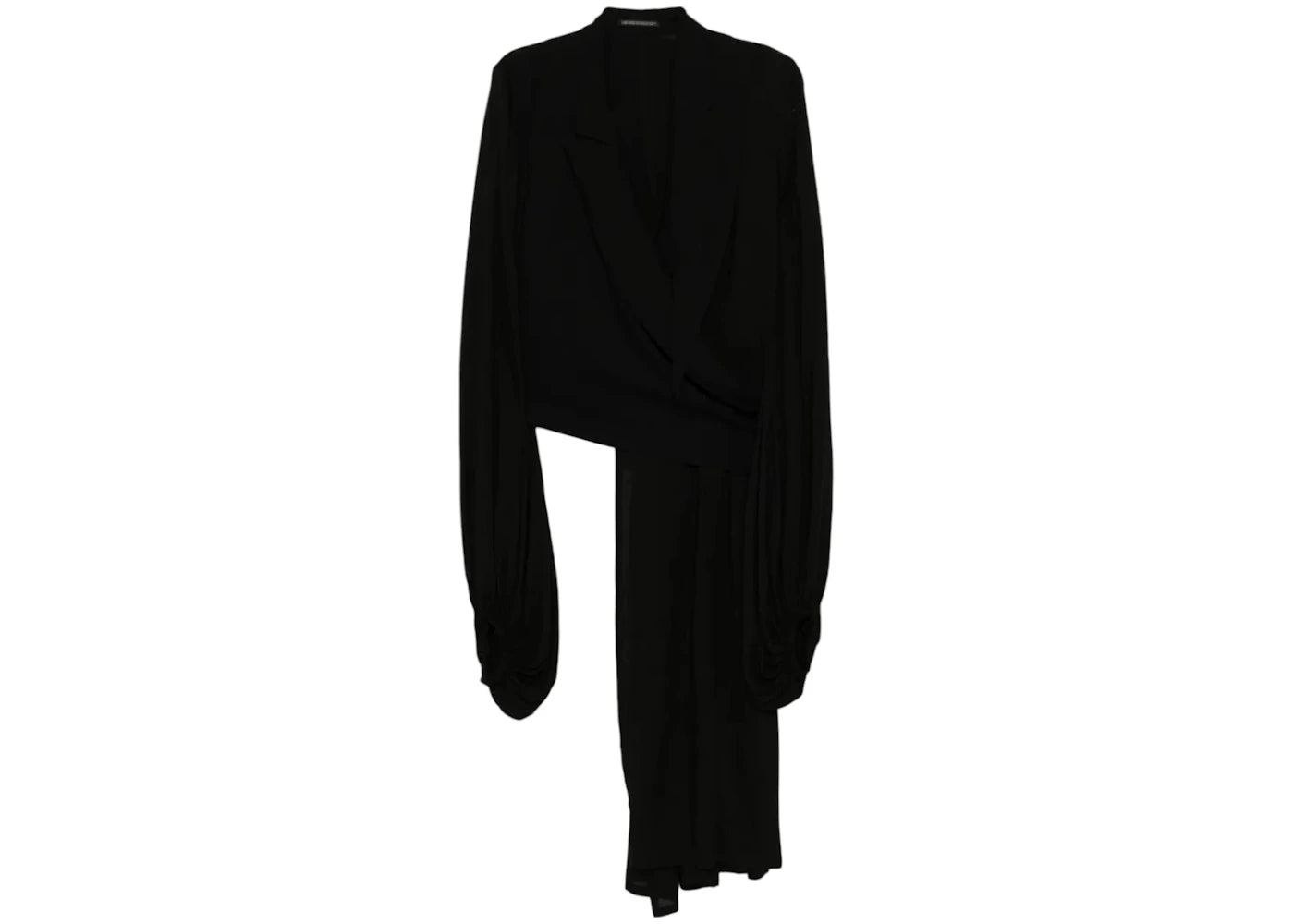 Yohji Yamamoto Balloonleeve Wrap Jacket Black