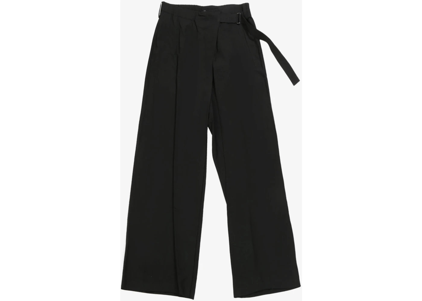 Yohji Yamamoto L Front Tuck Pants Black