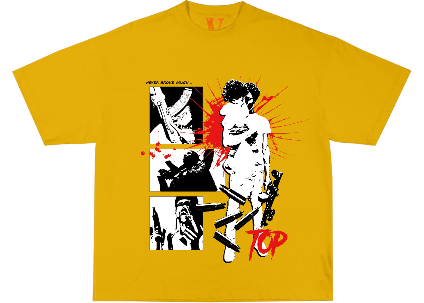 YoungBoy NBA x Vlone House Arrest Tee Yellow