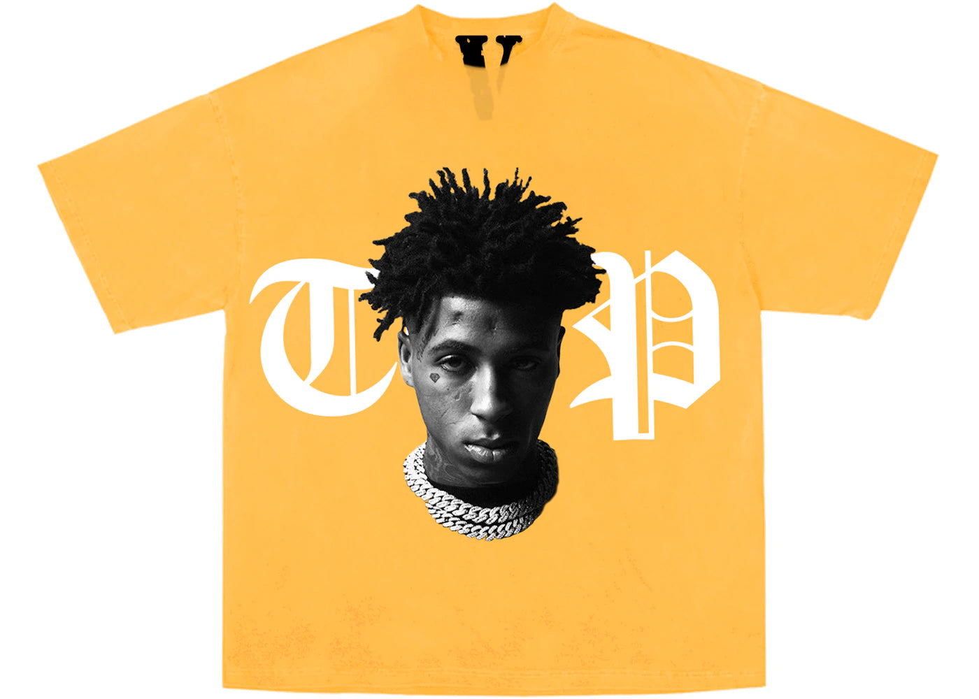 YoungBoy NBA x Vlone Peace Hardly Tee Yellow