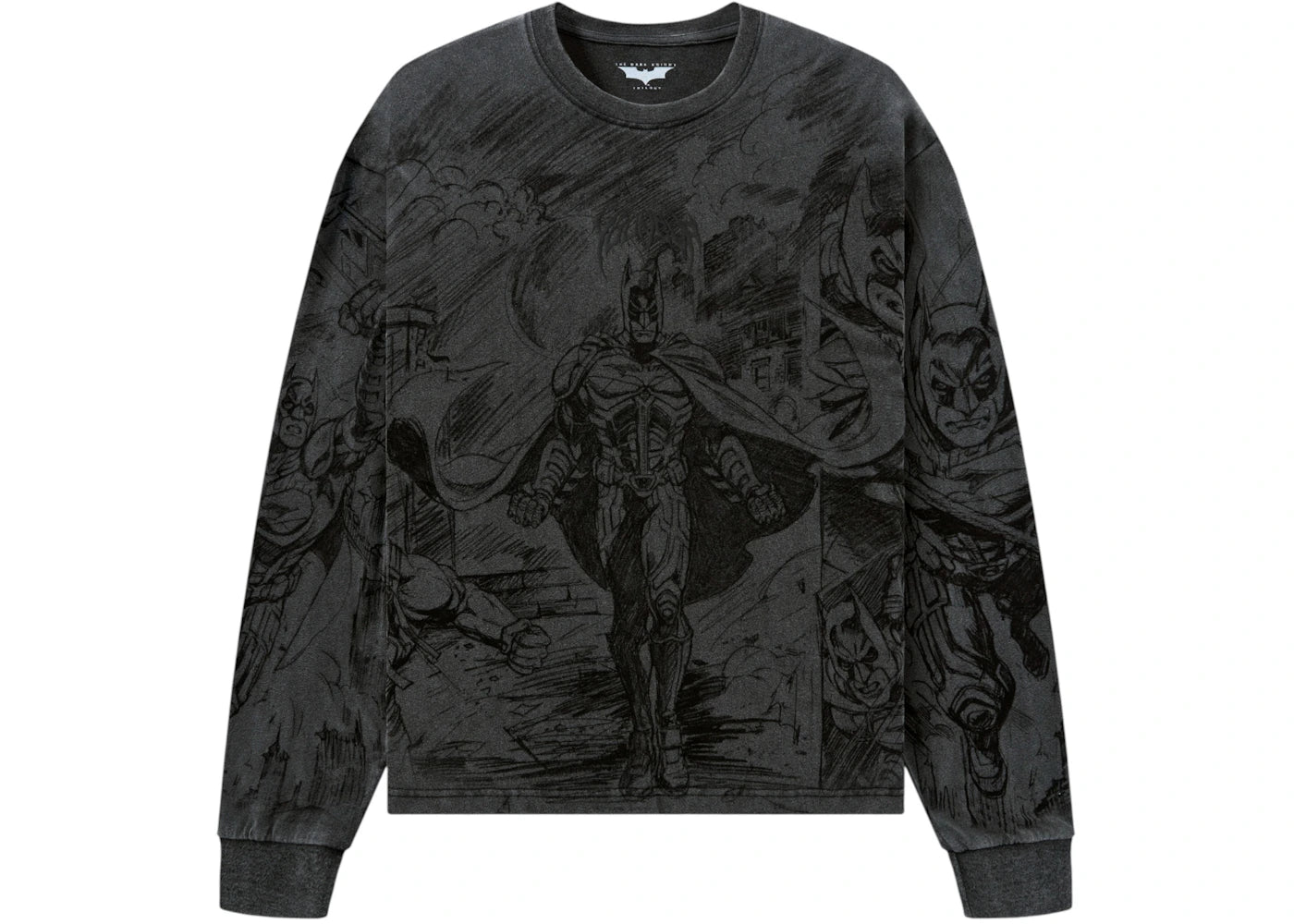 YoungLA x Batman Comic L/S Shirt Grey Wash