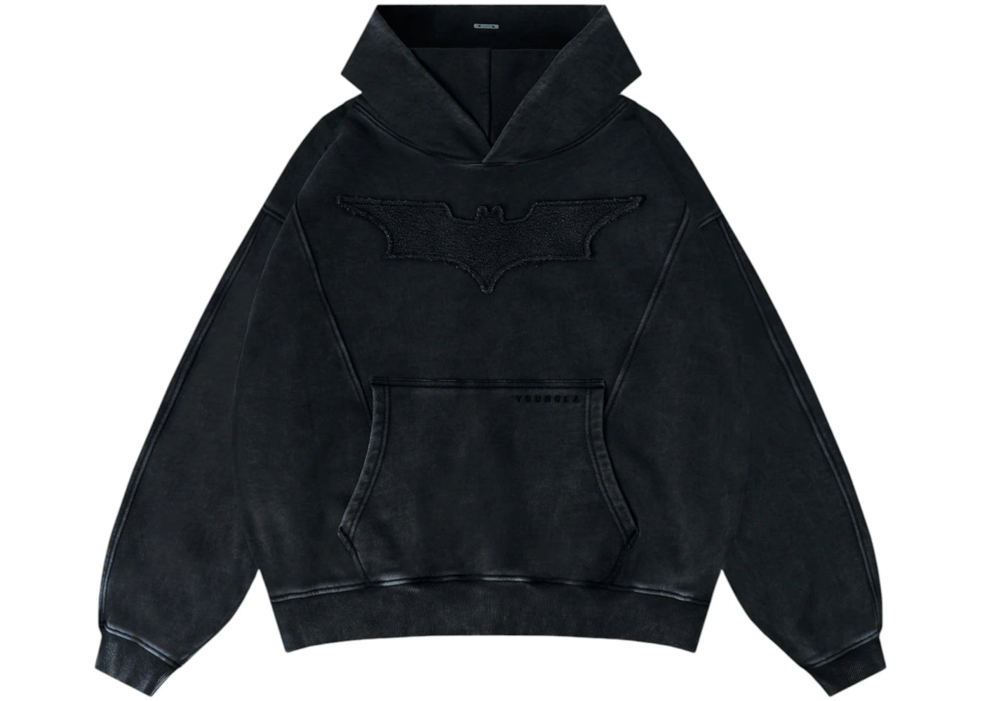 YoungLA x Batman Stealth Hoodie Black Wash