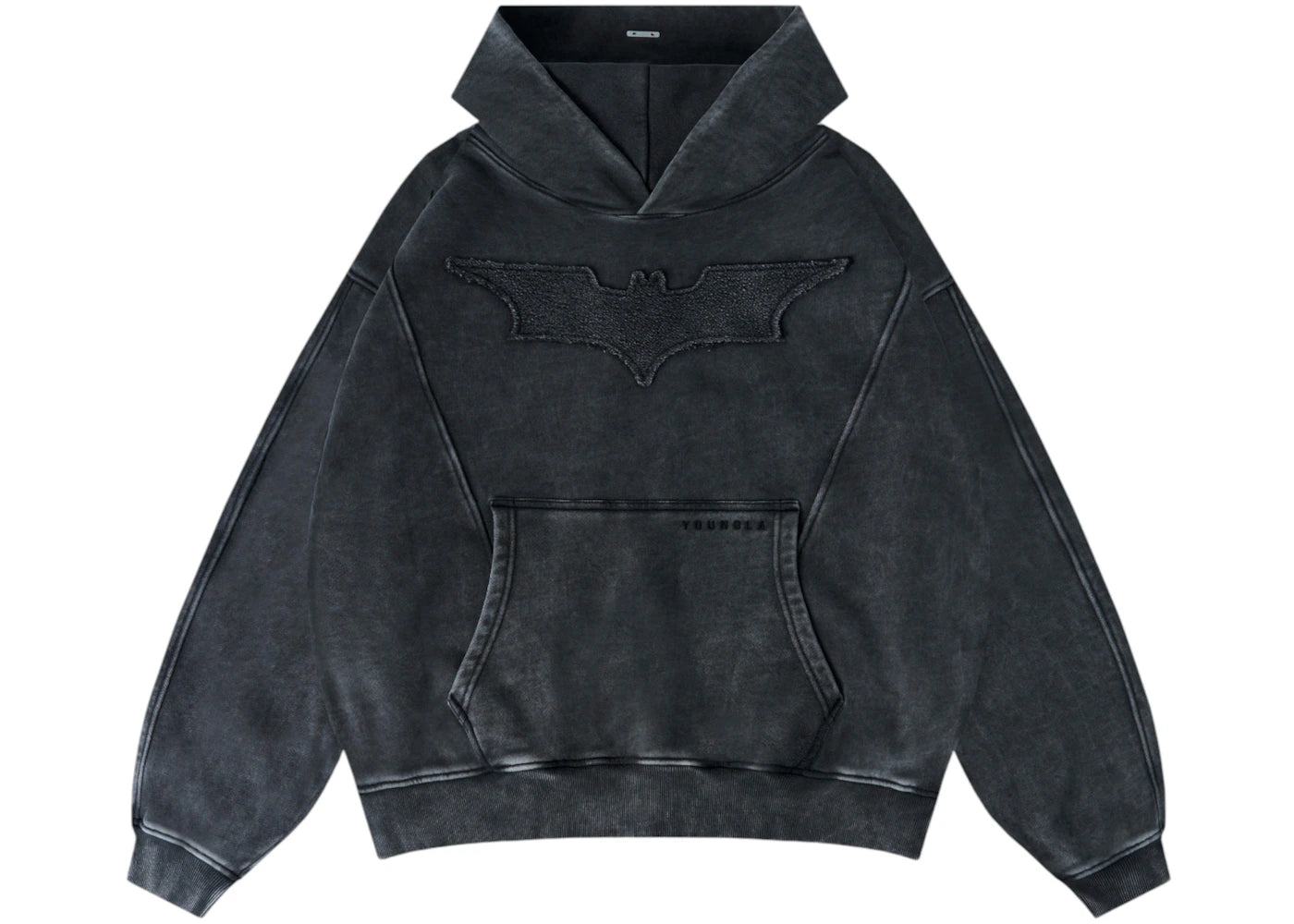 YoungLA x Batman Stealth Hoodie Grey Wash