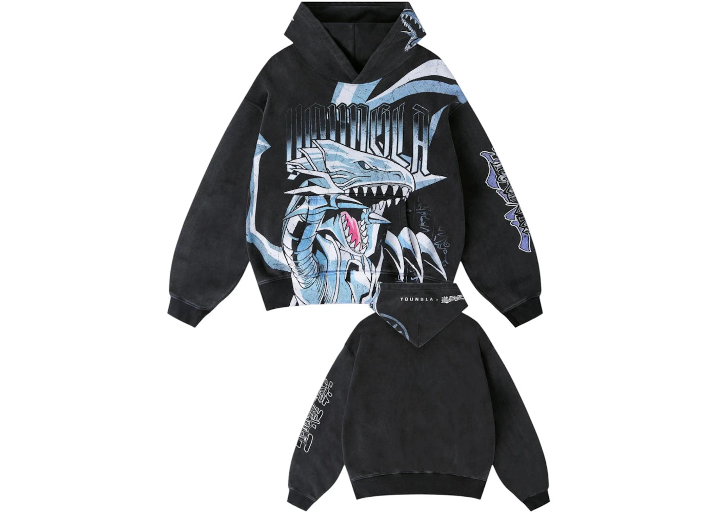 YoungLA x Yu-Gi-Oh! Hoodie Kaiba's Blue Eyes