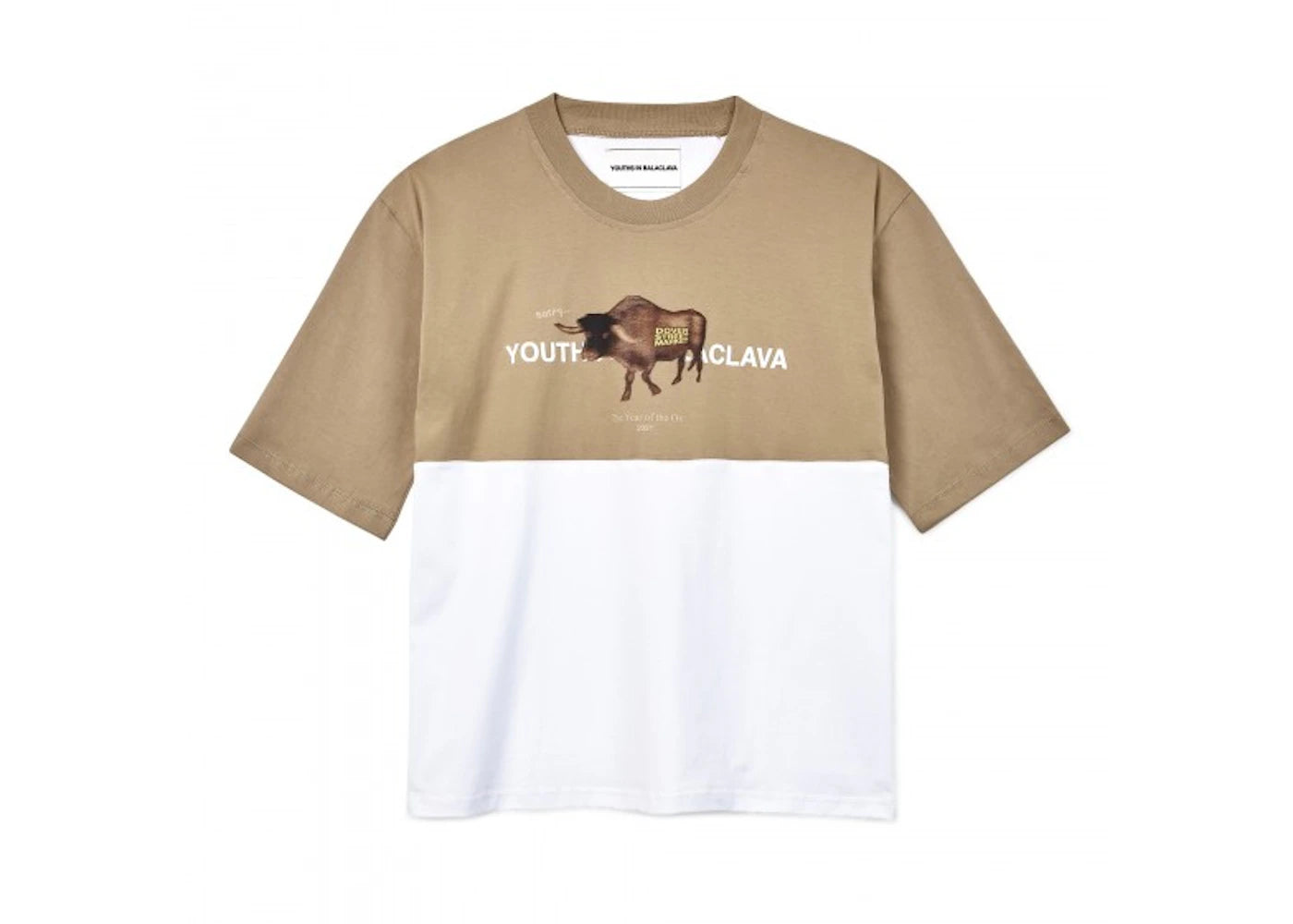 Youths in Balaclava Year of the Ox T-shirt Brown/White