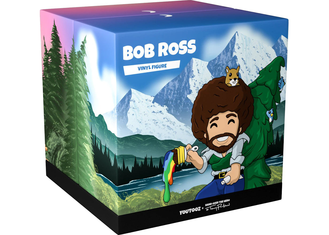 Youtooz Bob Ross Hand Over Hero Vinyl Figure HAND OVER THE HERO/PINE TREE