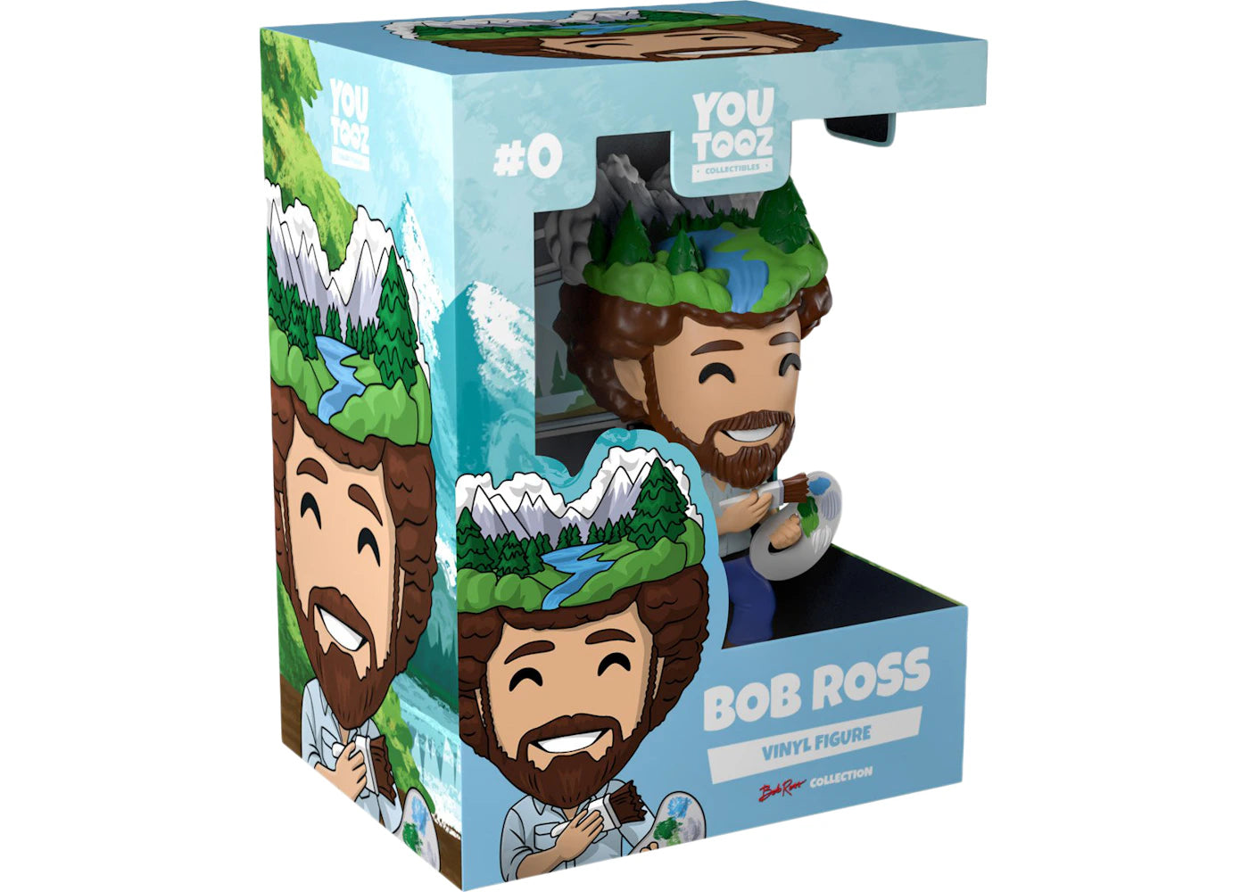 Youtooz Bob Ross Vinyl Figure MOVED MOUNTAINS/BENT RIVERS