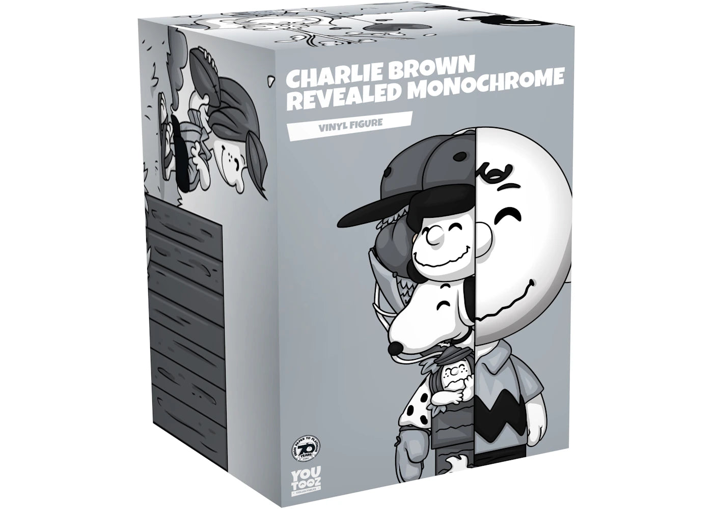 Youtooz Charlie Brown Revealed Monochrome Vinyl Figure
