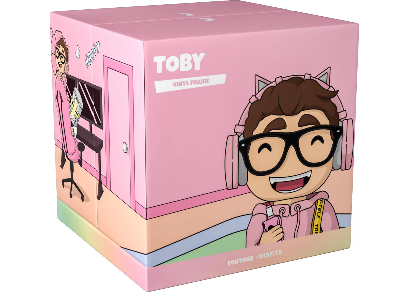 Youtooz Toby 1ft Vinyl Figure AMBIGUOUS PINK/OFF WHITE