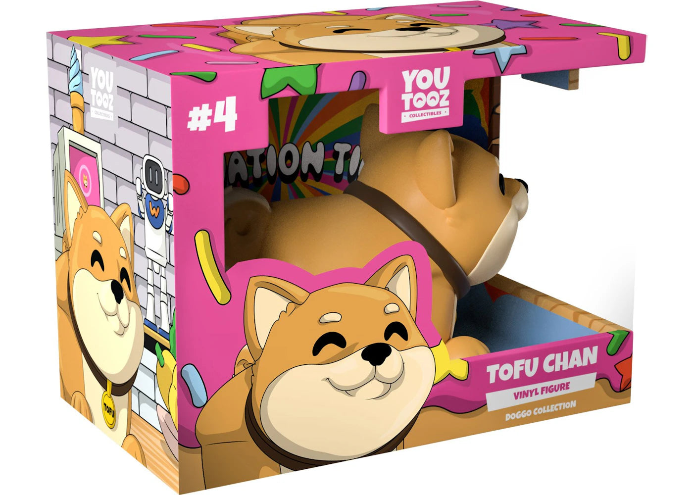 Youtooz Tofu Chan Vinyl Figure BREAD IS LOVE