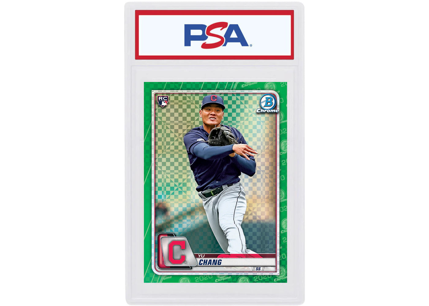 Yu Chang 2020 Bowman Chrome X Rookie Green X-Fractor /31 #49 (PSA or BGS Graded)