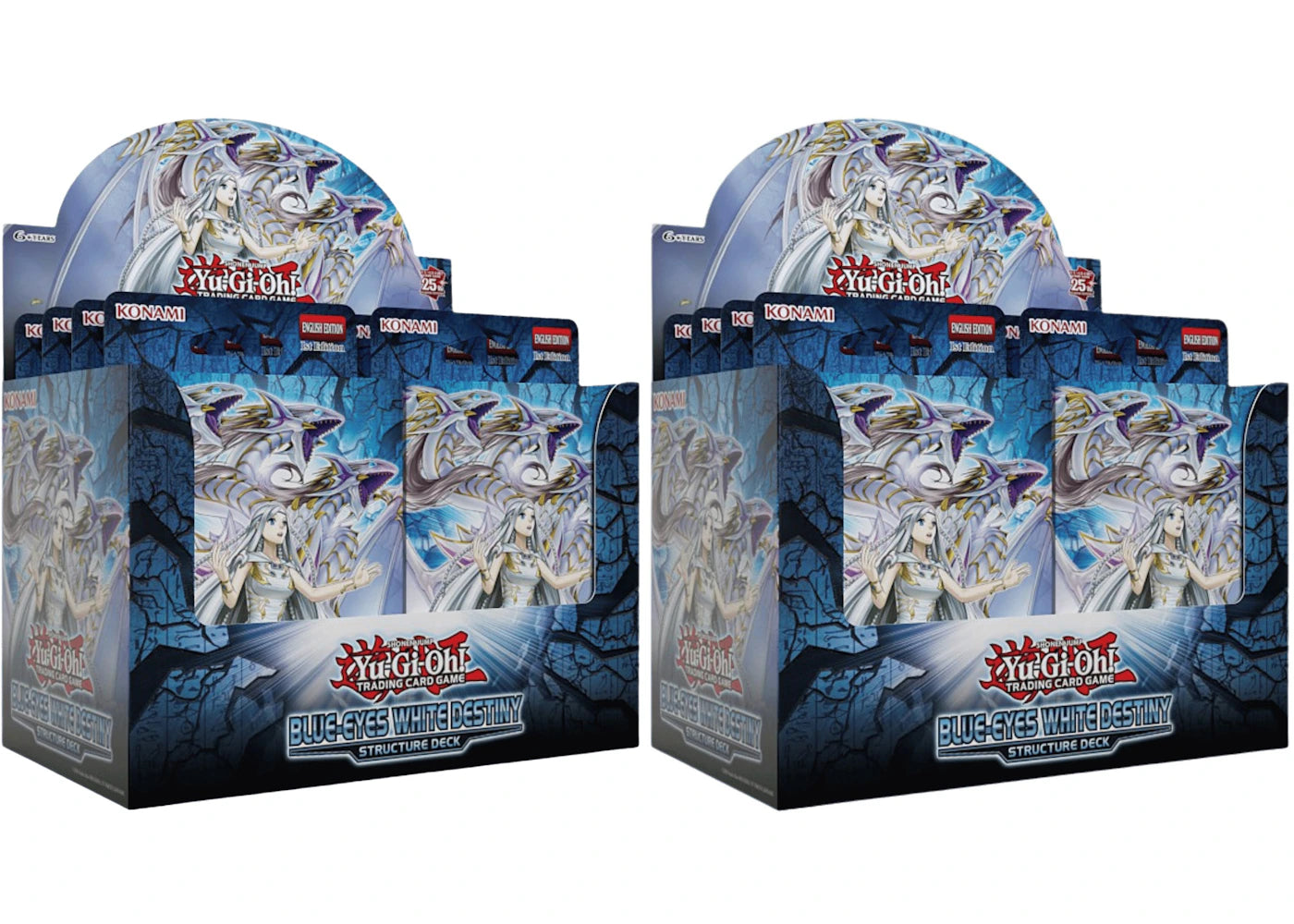 Yu-Gi-Oh! Blue Eyes White Destiny Display Structure Deck 2x Lot – Side Kicks