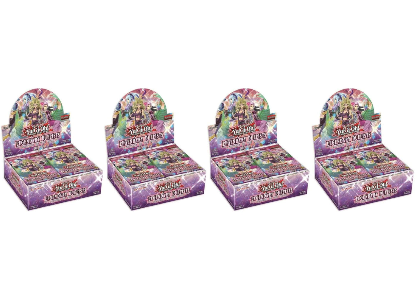 Yu-Gi-Oh Legendary Duelist Sister of the Rose (LED4) Booster Box 4x Lot