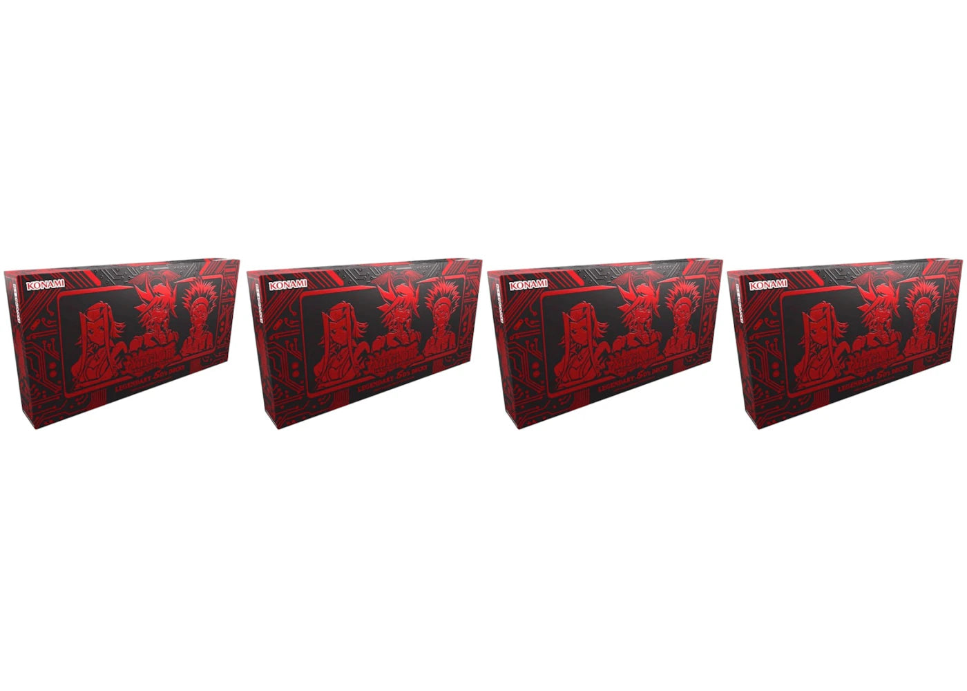 Yu-Gi-Oh Legendary's 5D's Deck Box 4x Lot