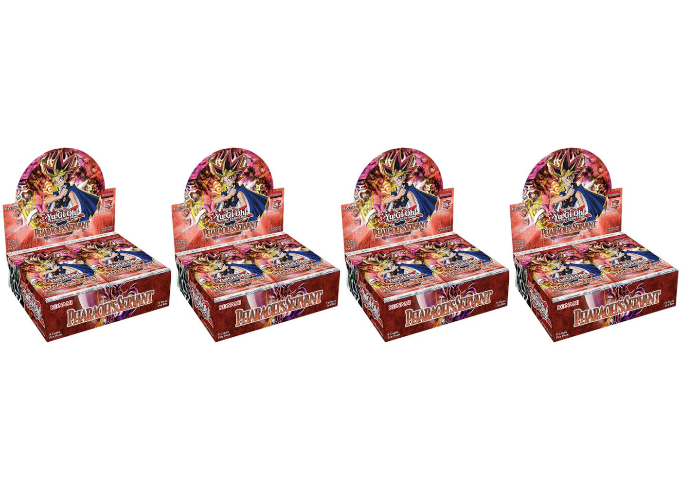 Yu-Gi-Oh Pharaoh's Servant 25th Anniversary Edition Booster Box 4x Lot