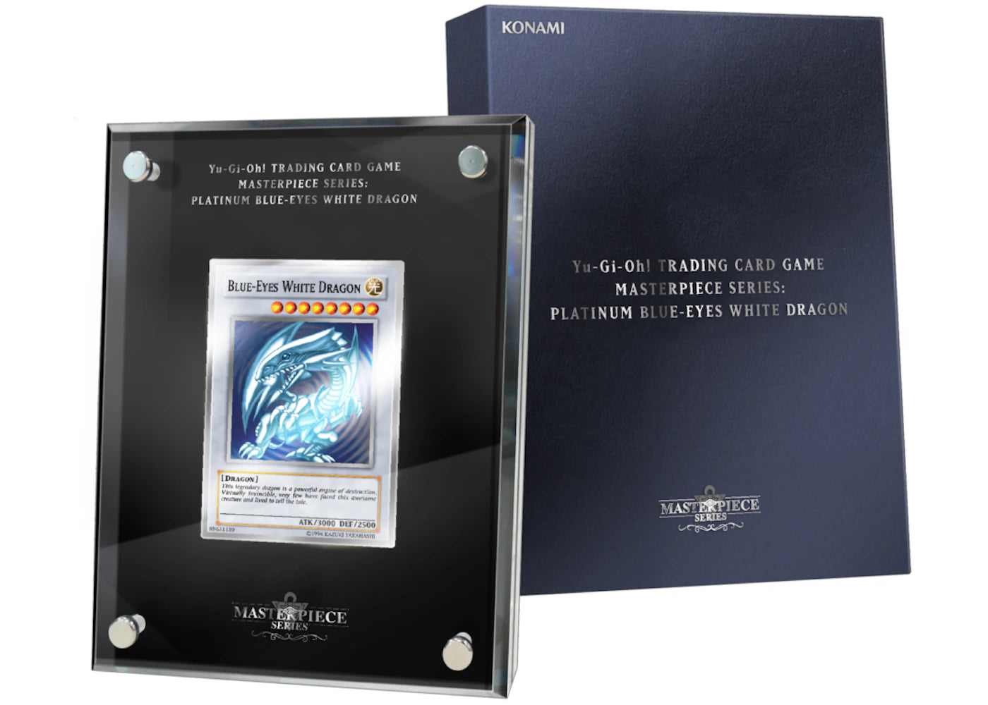 Yu-Gi-Oh! TCG Masterpiece Series Platinum Blue-Eyes White Dragon US Version (Edition of 1000)
