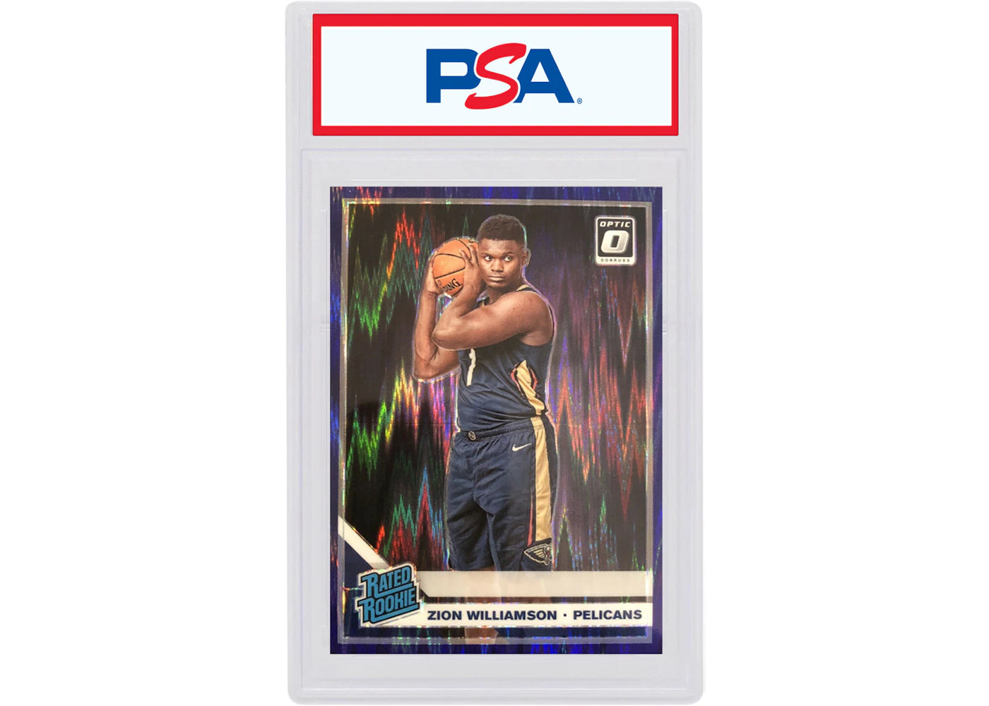 Zion Williamson 2019 Donruss Optic Rookie Purple Shock #158 (PSA or BGS Graded)