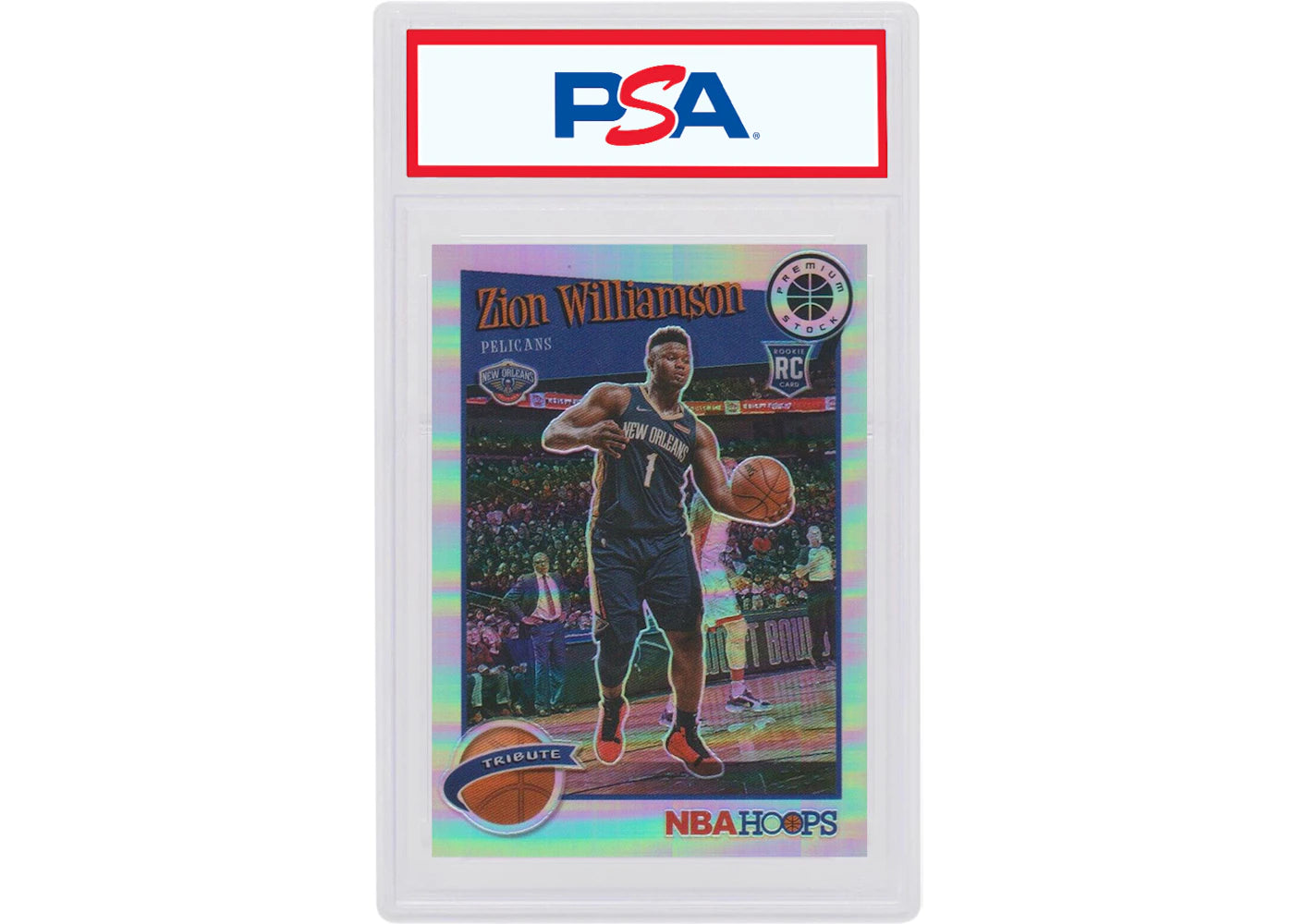 Zion Williamson 2019 Panini Hoops Premium Rookie Silver #258 (PSA or BGS Graded)