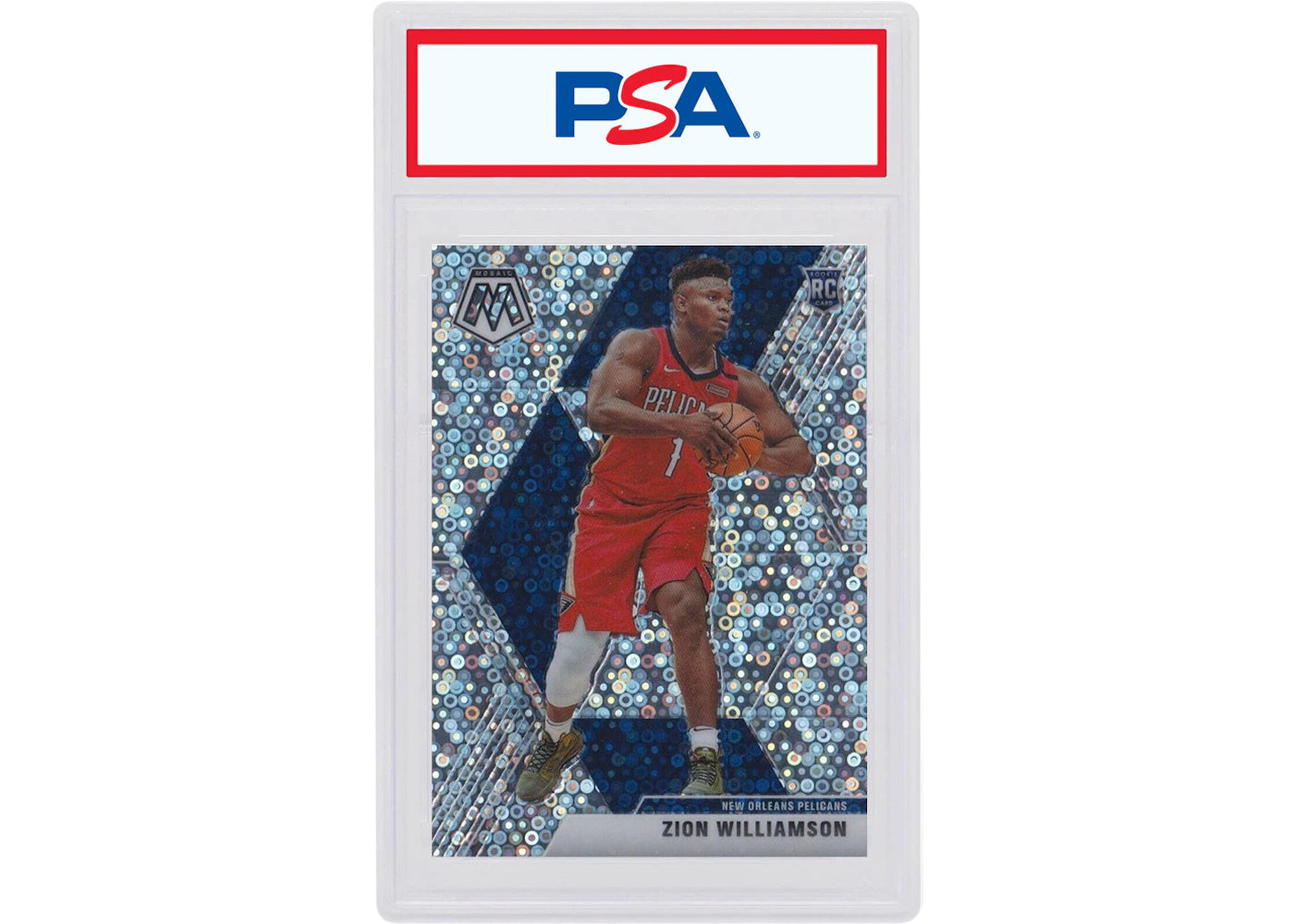 Zion Williamson 2019 Panini Mosaic Fast Break Rookie Image Variation #209 (PSA or BGS Graded)