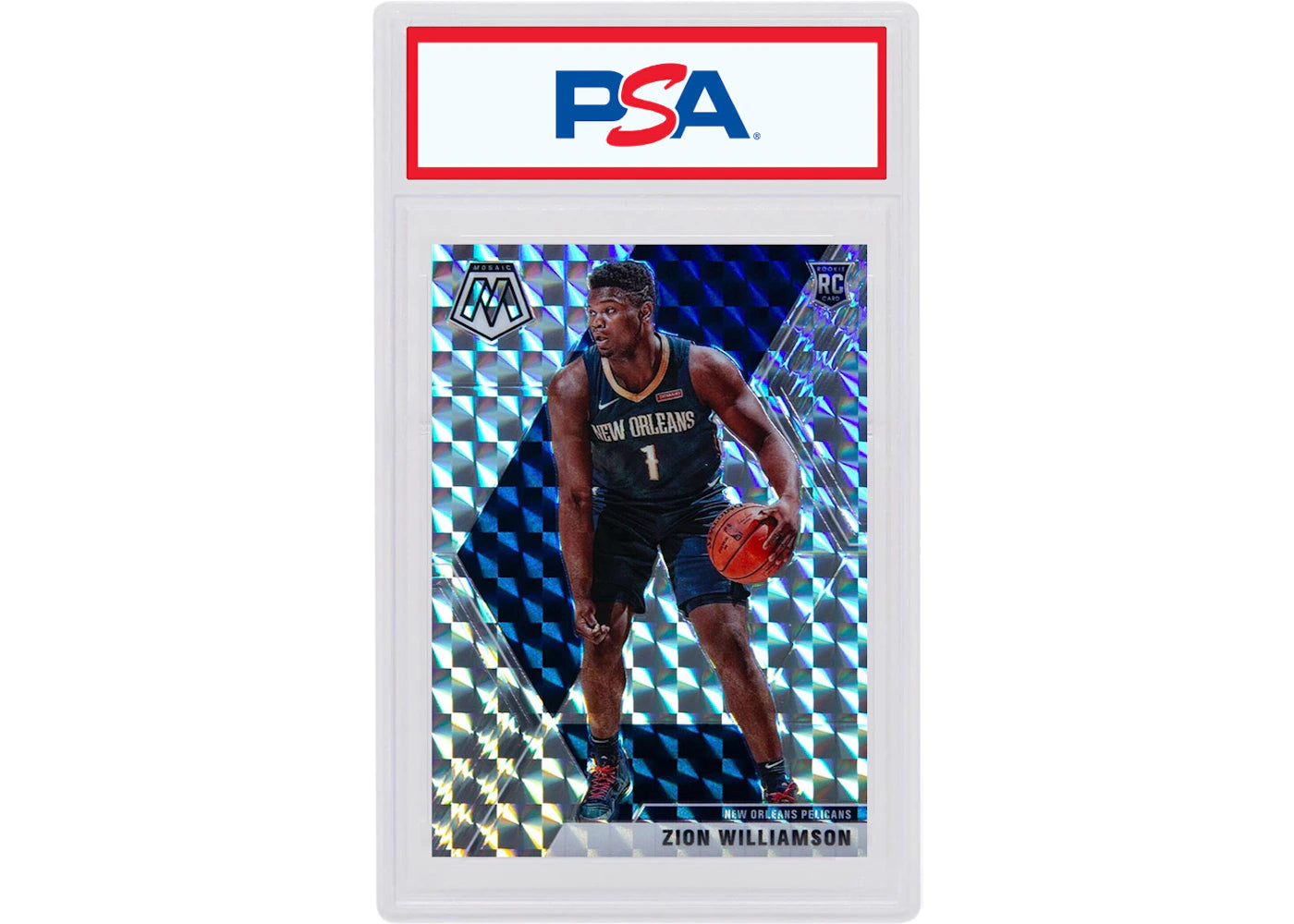 Zion Williamson 2019 Panini Mosaic Rookie Mosaic #209 (PSA or BGS Graded)