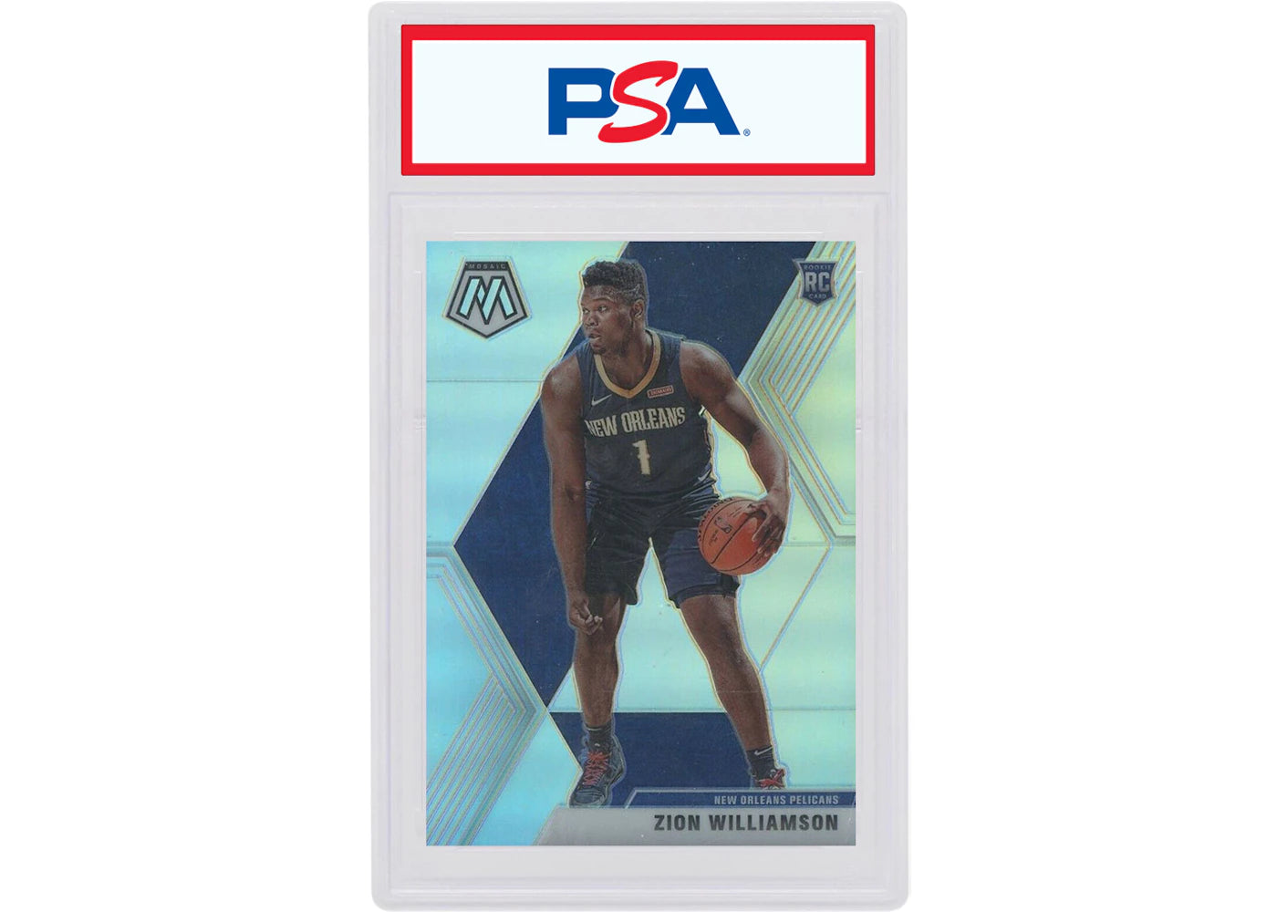 Zion Williamson 2019 Panini Mosaic Rookie Silver #209 (PSA or BGS Graded)